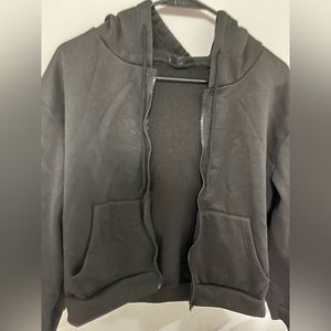 SHEIN Black Womans Zip Up Jacket